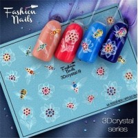 FASHION NAILS CRYSTAL 3D SLIDER 09
